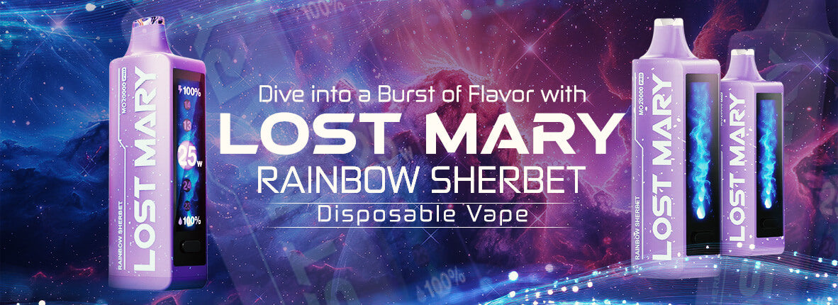 Dive into a Burst of Flavor with Lost Mary Rainbow Sherbet