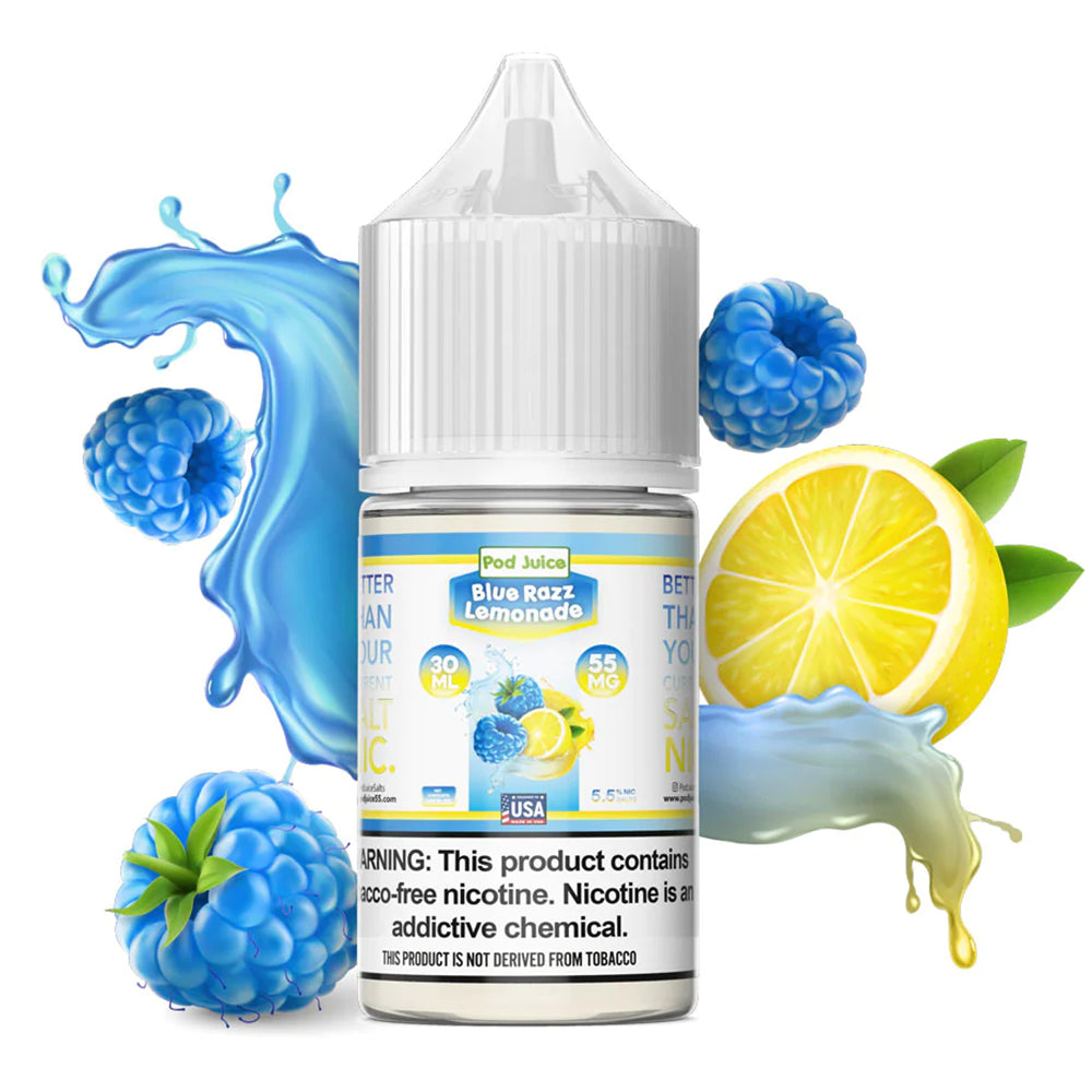 Pod Juice Salt Blue Razz Lemonade
