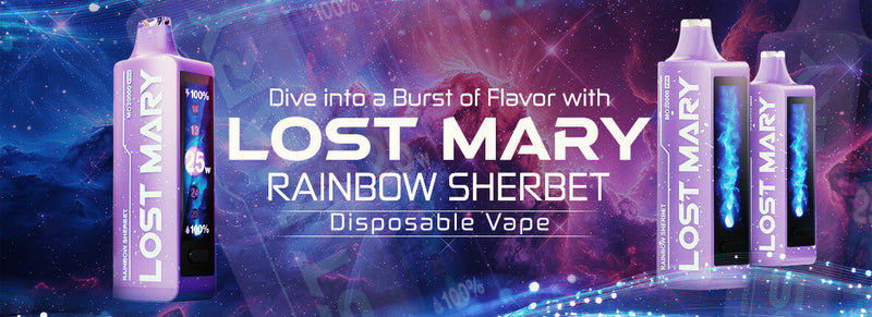 Dive into a Burst of Flavor with Lost Mary Rainbow Sherbet