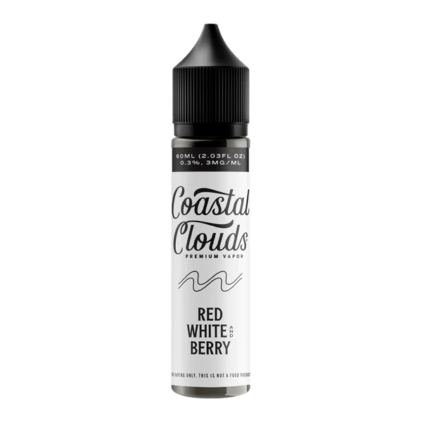 Coastal Clouds Red White Berry