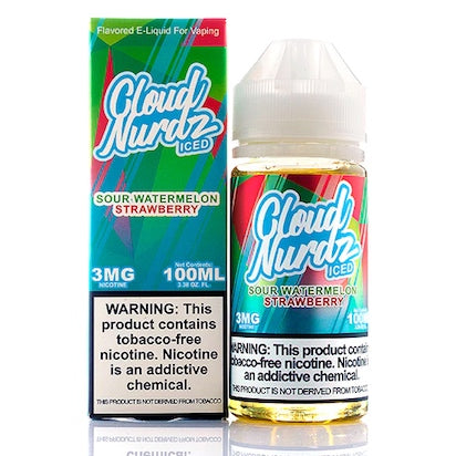 Cloud Nurdz Sour Watermelon Strawberry ICED