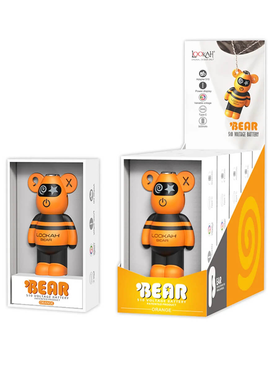 Lookah Bear 510 Voltage Battery Orange