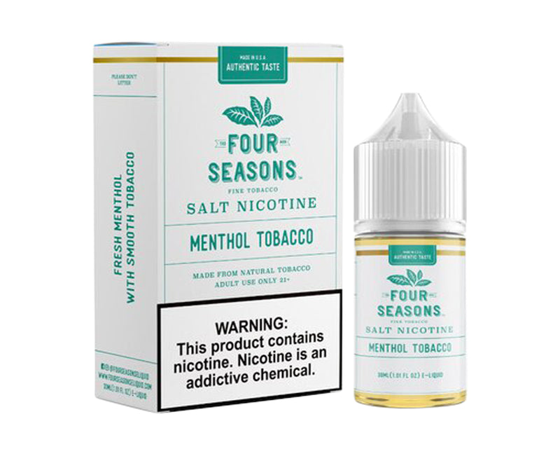 Four Seasons Salts, Menthol Tobacco