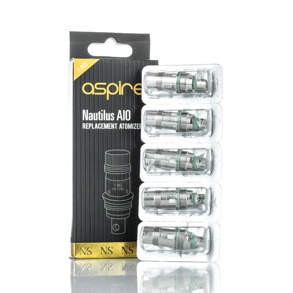 Aspire Nautilus AIO NS Replacement Coils, 1.8, 5-Pack