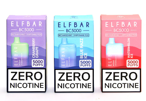 Elf Bar, BC5000 ZERO Nicotine 5000 Puff Disposable Device