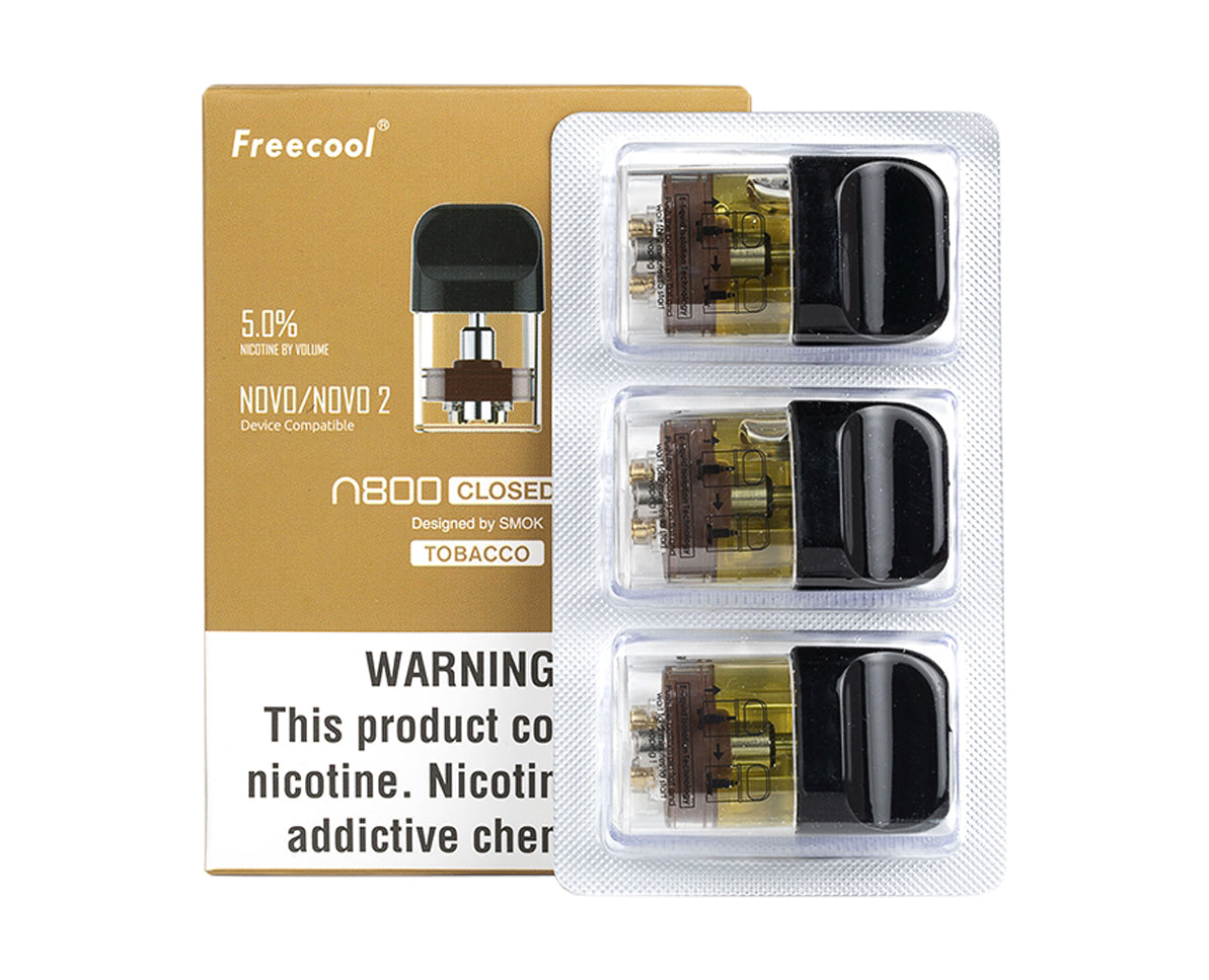 Freecool N800 Closed Pod, Tobacco, 3 Pack