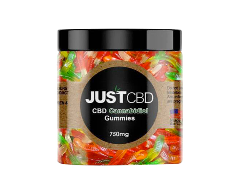 Just CBD, Gummies Worms, 750mg