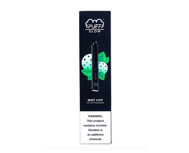 PUFF BAR GLOW MINT CHIP DISPOSABLE POD SYSTEM