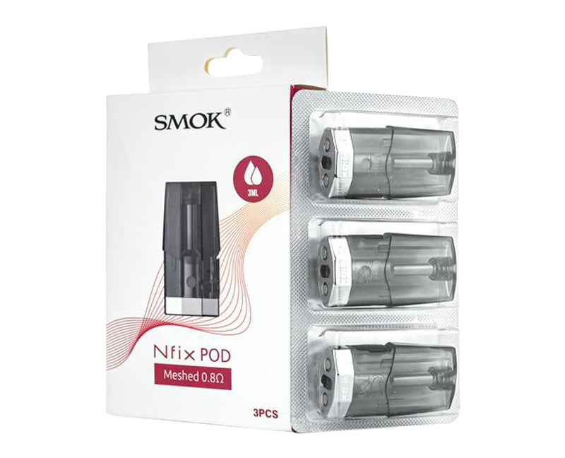 Smok Nfix 0.8 Meshed Replacement Pod, 3 pack